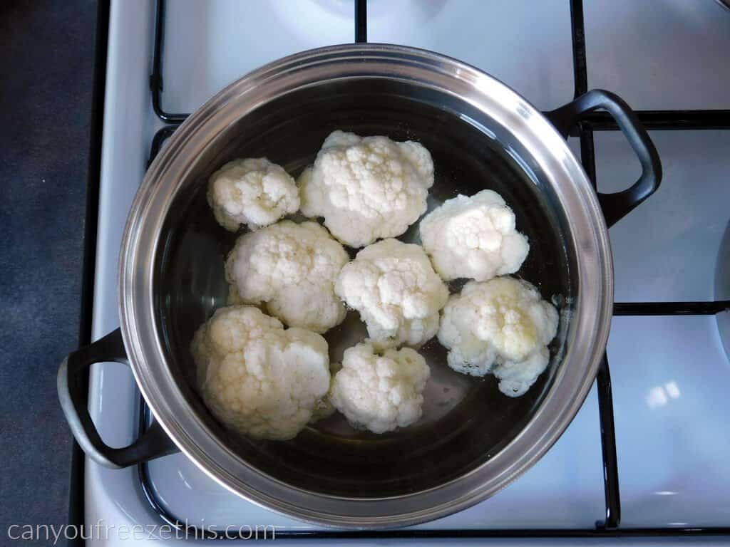 Bringing cauliflower back to a boil