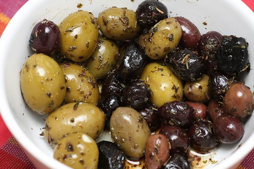 Olives with spices