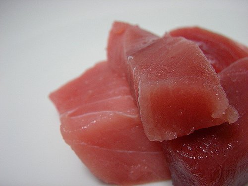 Pieces of tuna