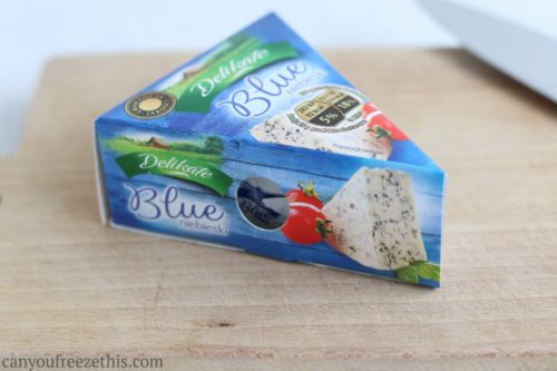 Wedge of blue cheese
