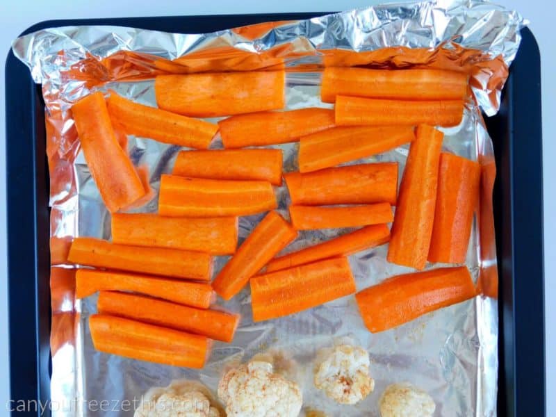 Carrots before roasting