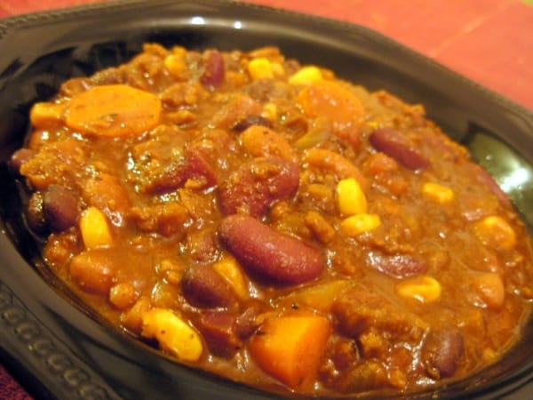 Chili with corn and beans
