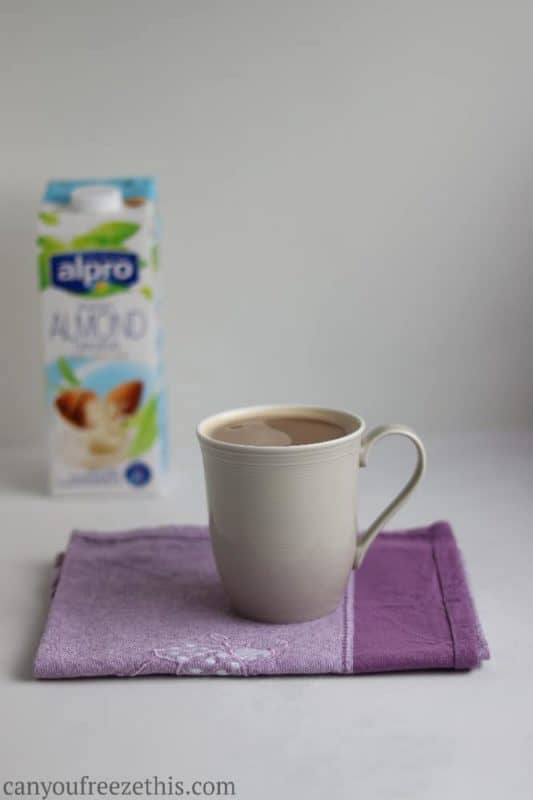 Coffee with almond milk
