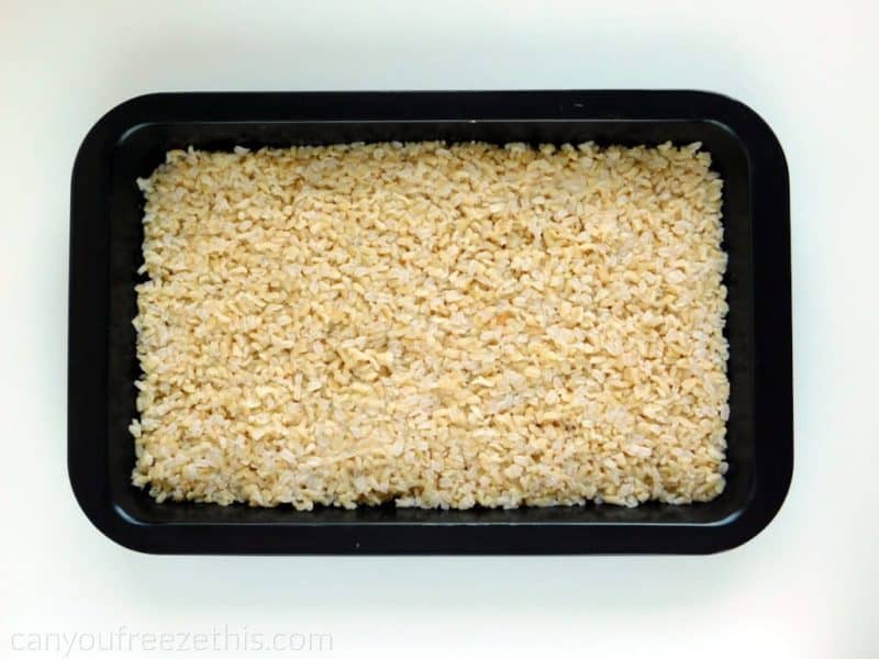 Cooling down brown rice