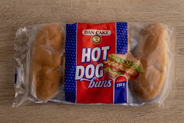 Frozen hot dog buns