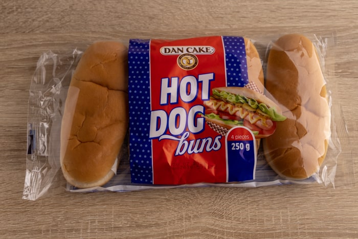 Pack of hot dog buns