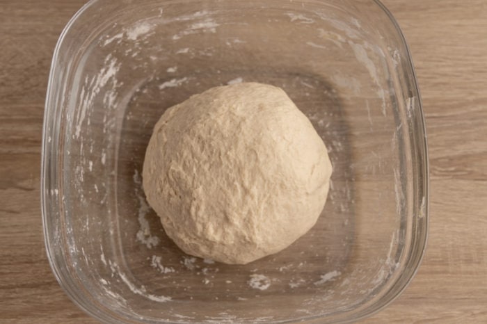 Yeast dough before rising